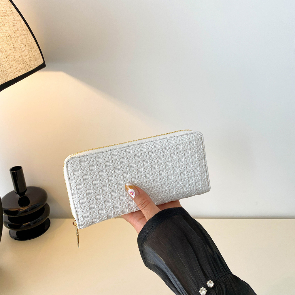 Ví nữ ，Ví thời trang Hàn Quốc，Ví da có khóa kéo，Ví tiền xu