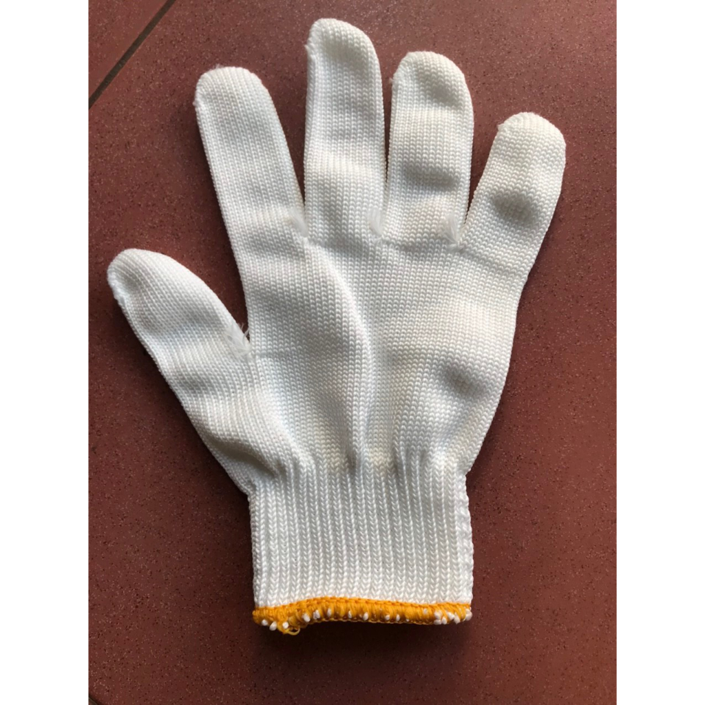 10 đôi găng tay len màu ngà. bao tay sợi màu ngà Hàng dày dặn đeo êm tay
