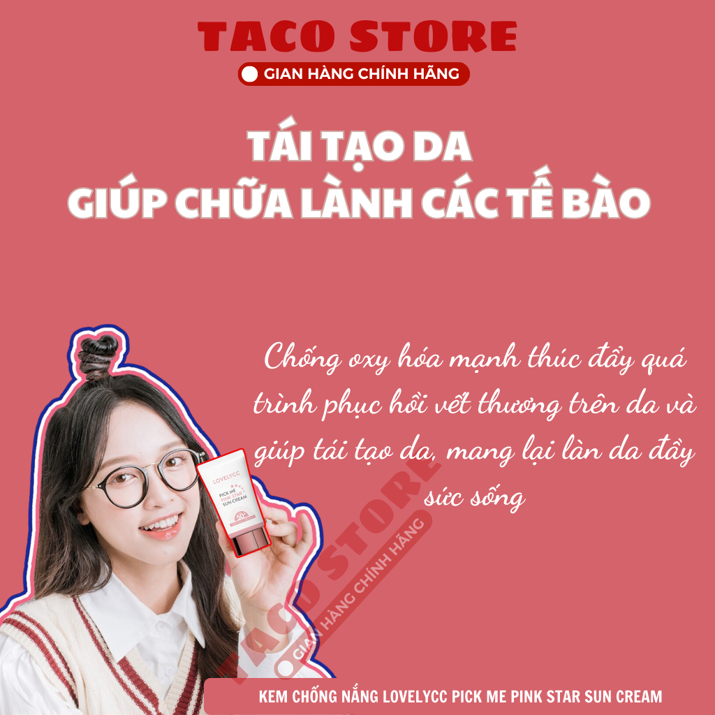 Kem Chống Nắng LovelyCC Pink Star Sun Cream 50ml