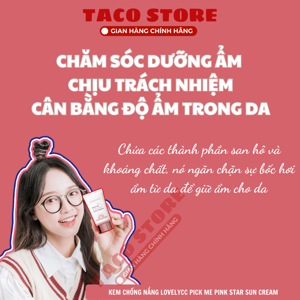 Kem Chống Nắng LovelyCC Pink Star Sun Cream 50ml