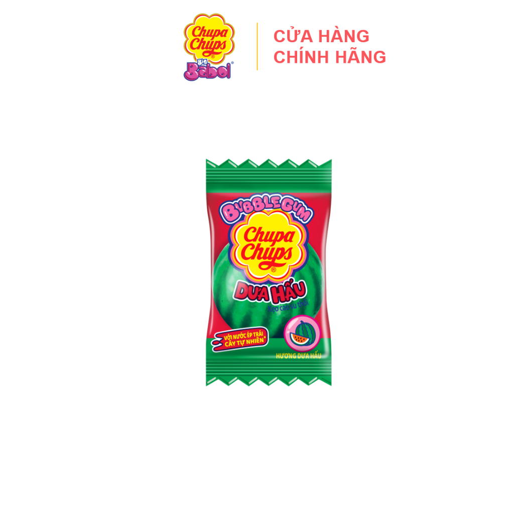 Kẹo Sing Gum Thổi Big Babol Shapeez Dưa Hấu (Hộp 74 viên)