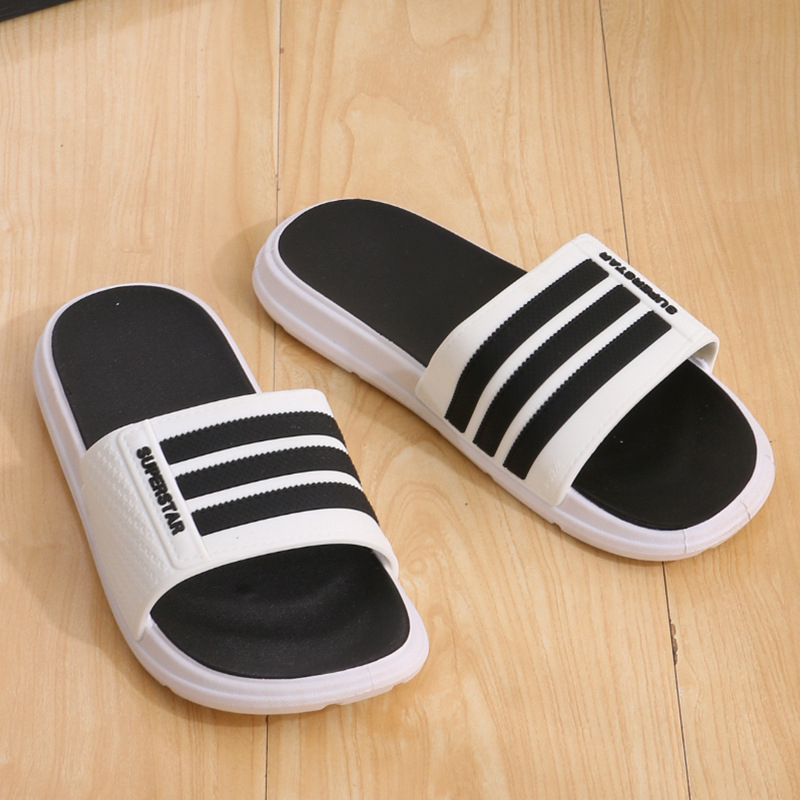 Dép lê unisex quai ngang Super Star 3 Sọc siêu hot hàng cao cấp đi nước thoải mái thời trang