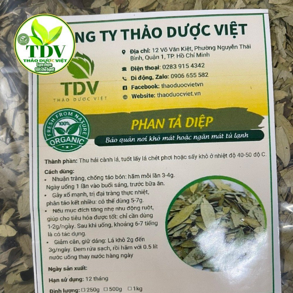 Phan tả diệp sấy khô nguyên chất hỗ trợ tiêu hóa, nhuận tràng, thải độc tố trong ruột