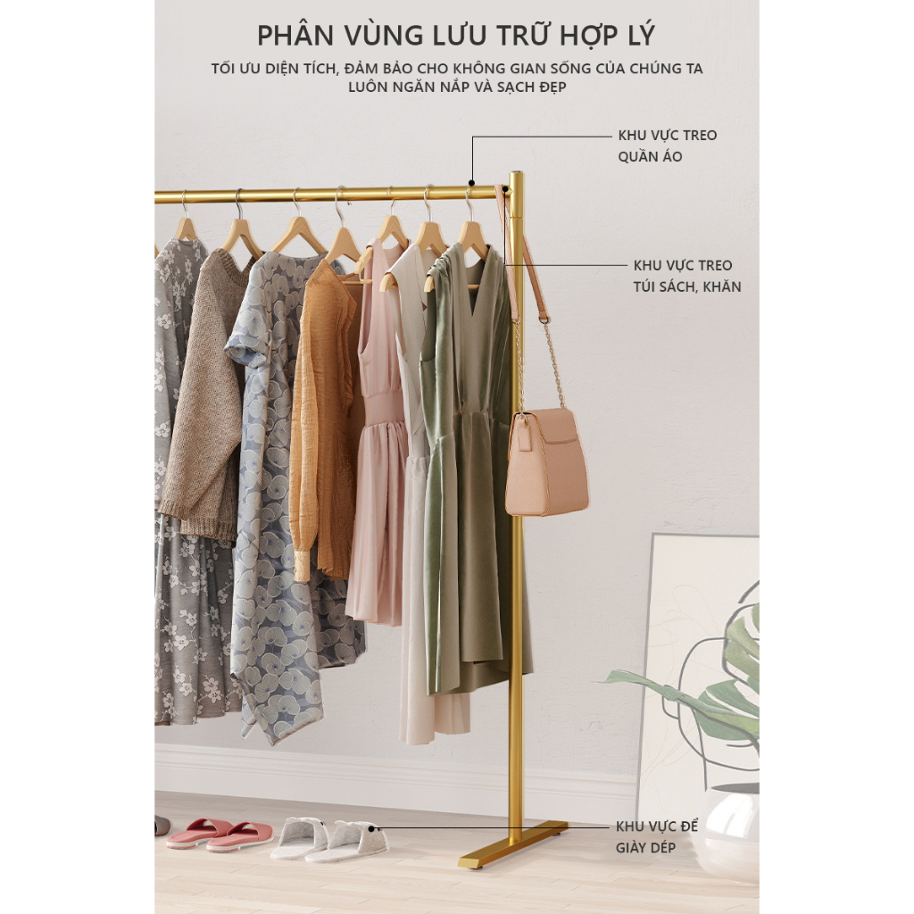 Kệ treo giá treo quần áo đa dạng màu sắc, kệ treo đồ đa năng decor trang trí shop spa- GM103