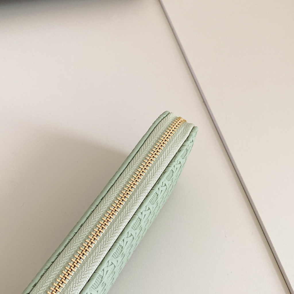 Ví nữ ，Ví thời trang Hàn Quốc，Ví da có khóa kéo，Ví tiền xu