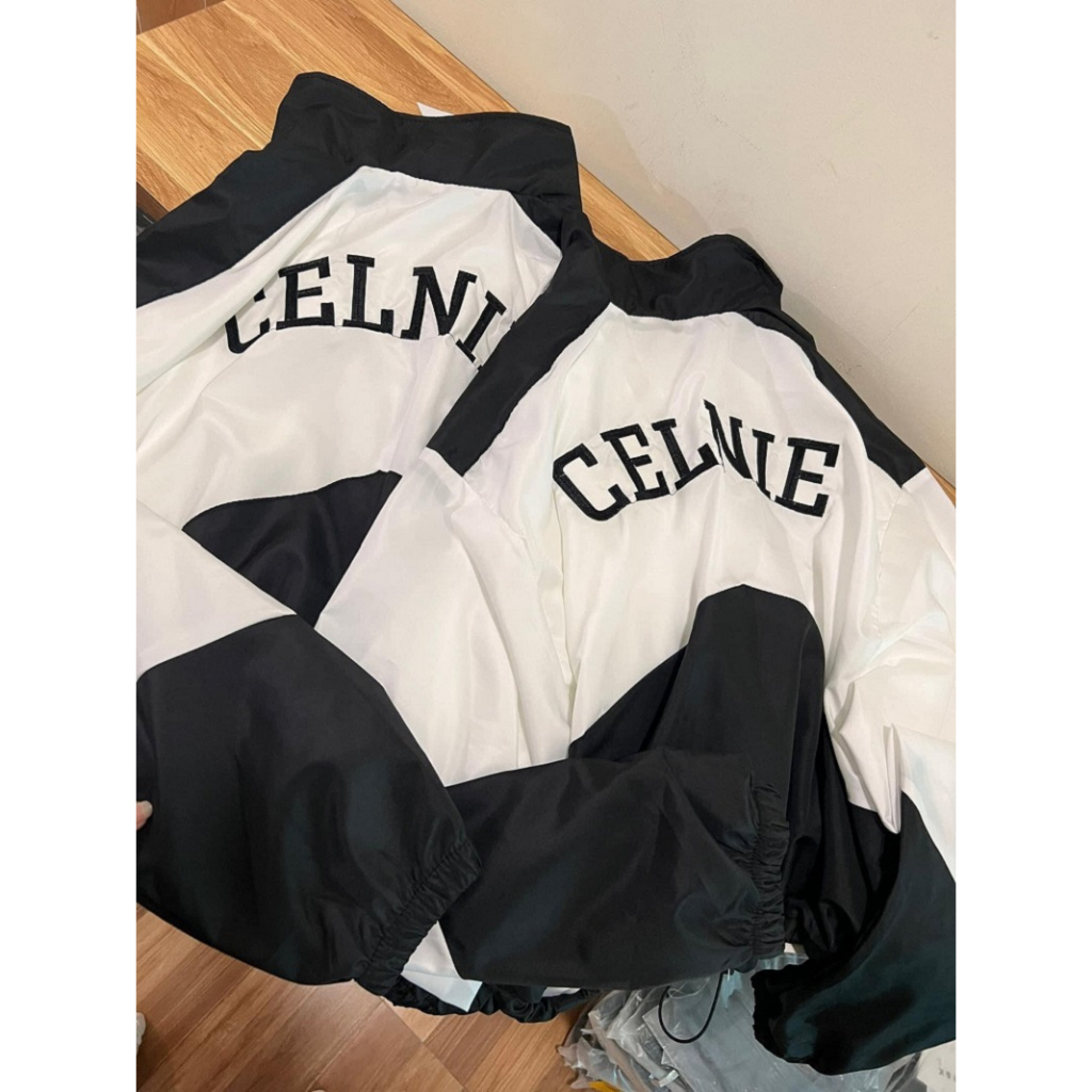 Áo Khoác Dù Nữ Form Lửng Có Dây Rút 2 Bên Phối Màu CELNIE Năng Động - ĐĂNG QUANG CLOTHER