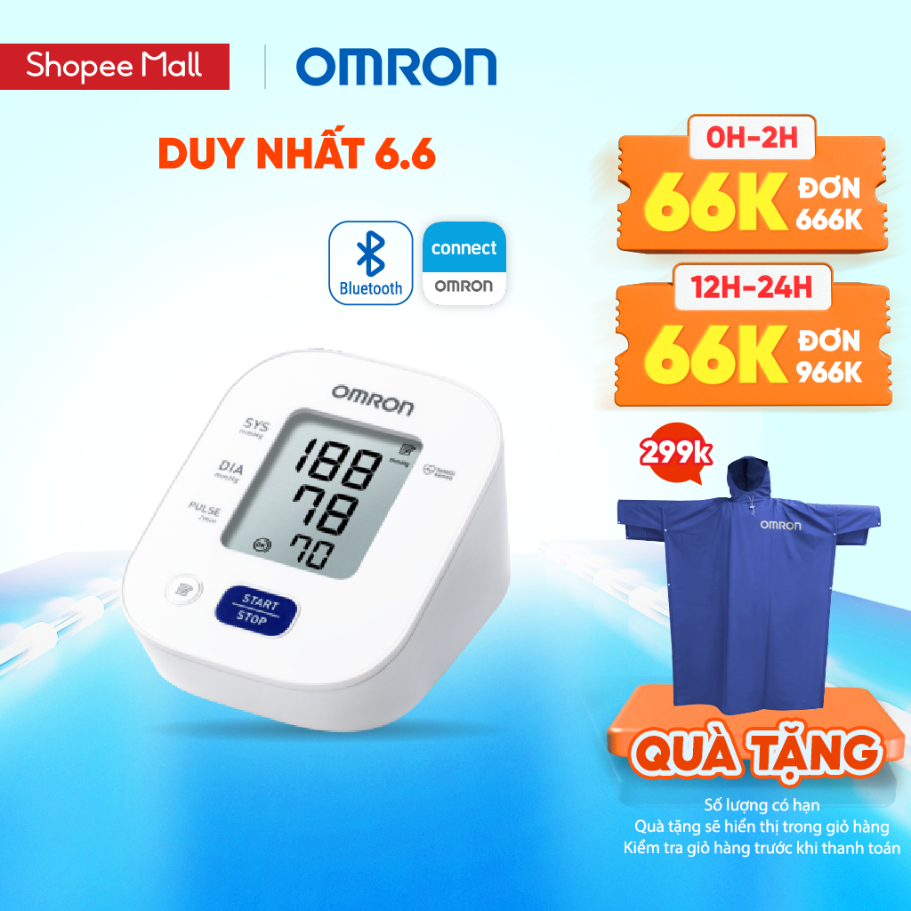 (Dòng mới 2023) Máy Đo Huyết Áp Bluetooth OMRON HEM-7140T1 - Kết nối điện thoại thông minh