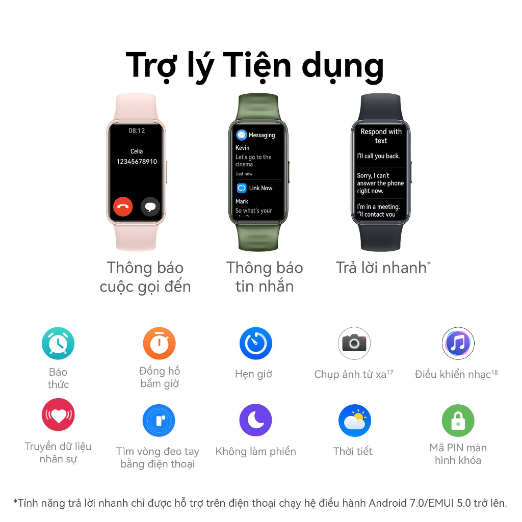 Vòng đeo tay thông minh HUAWEI Band 8 | Thiết kế siêu mỏng | Phân tích khoa học Giấc Ngủ