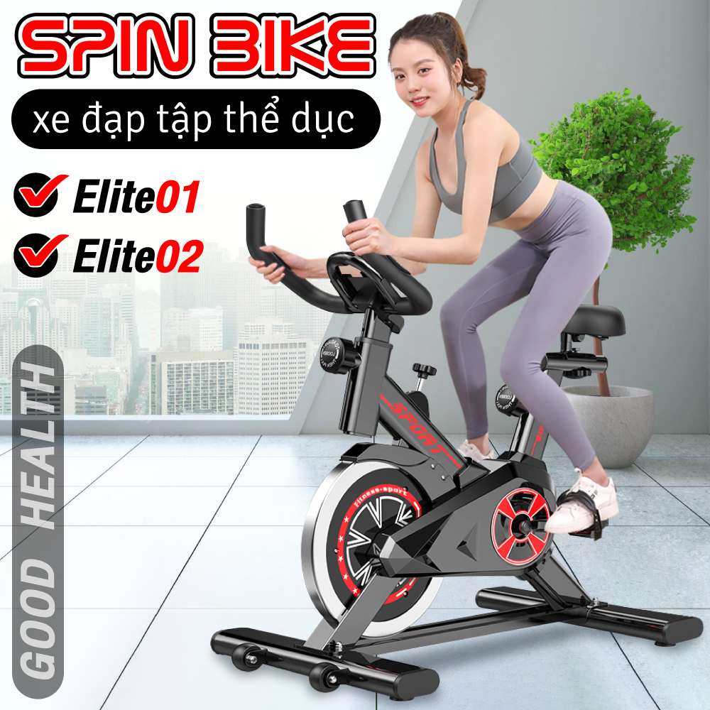 (ALL ELITE) BG-Xe đạp tập thể dục thể thao tại nhà BG Elite cao cấp cảm biến nhịp tim hàng chính hãng