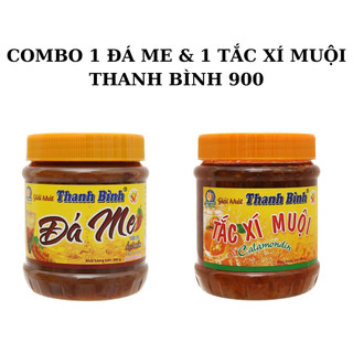 Combo 2 hủ tắc xí muội - đá me thanh bình 900g