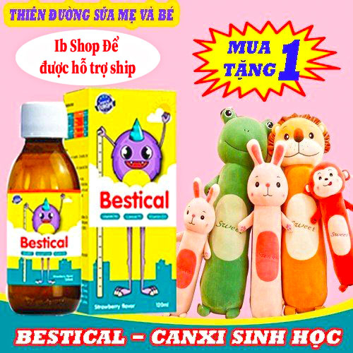 Bestical bổ sung Canxi vitamin d3 k2 giúp xương và răng chắc khỏe tăng chiều cao cho bé