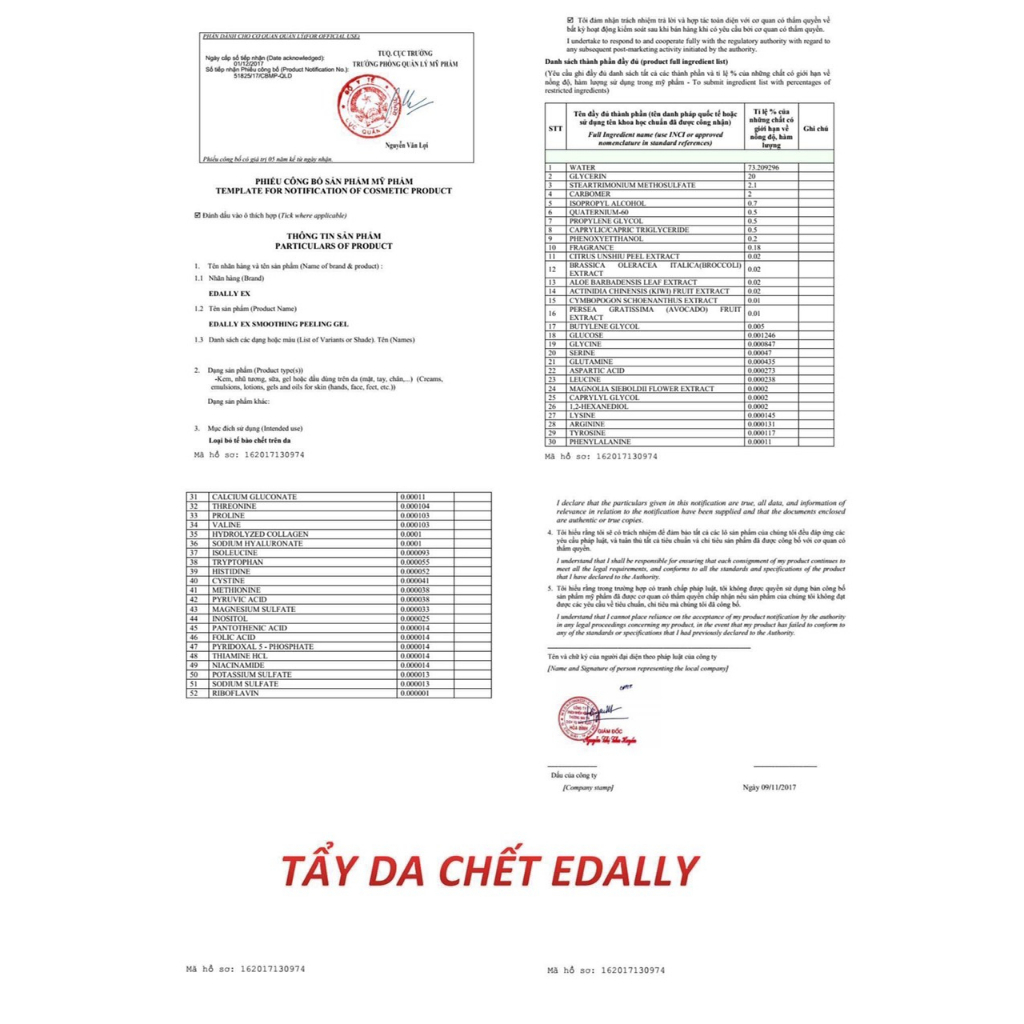 TẨY DA CHẾT EDALLY - Dưỡng ẩm và làm sáng da