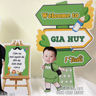 Phụ kiện trang trí sinh nhật cho bé đẹp rẻ - Cây welcome