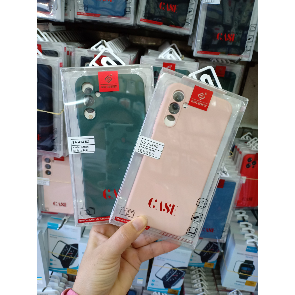 Ốp lưng KST Design màu chống bám bẩn cho Samsung A14,A34,A54 5G