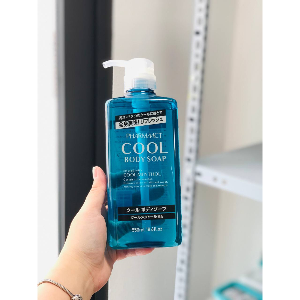 Sữa tắm nam Cool Body Soap Pharmaact 550ml - HÀNG NHẬT NỘI ĐỊA Date tháng 3/2026