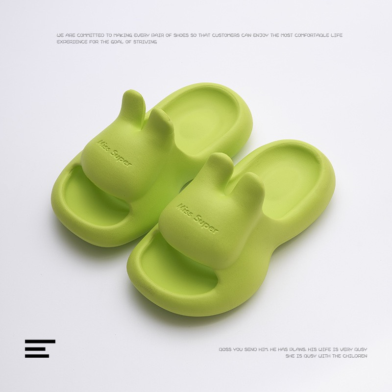 Dép tai thỏ cute Miss Super chất liệu siêu nhẹ cực dễ thương dành cho bé gái , dép nhóm