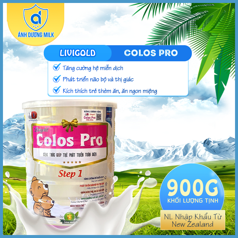 Sữa Livigold Colos PRO - Tăng Cường Hệ Miễn Dịch Não Bộ, Thị Giác, Tiêu Hóa Tốt, Ngừa Táo Bón