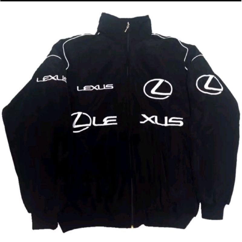 Áo Khoác Lexus Racing, ( Áo có sẵn ) Vải Kaki 3 Lớp, Logo Hình Trên Áo Được Thiêu
