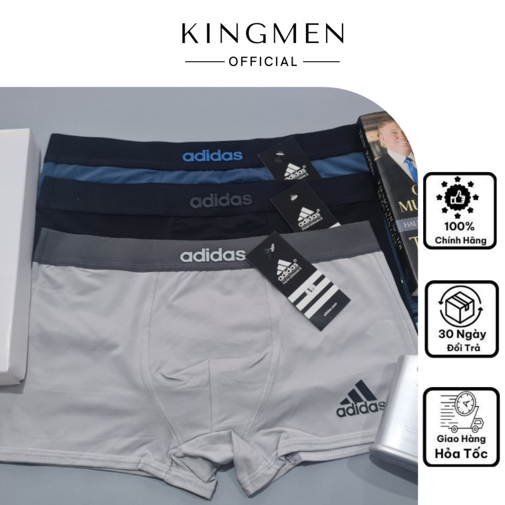 Quần Lót Nam, Quần Sịp Đùi Boxer Xuất Xin, Chất Liệu Vải Thun Lạnh Hàn Mềm Mịn Kháng Khuẩn Tự Nhiên KINGMEN 40