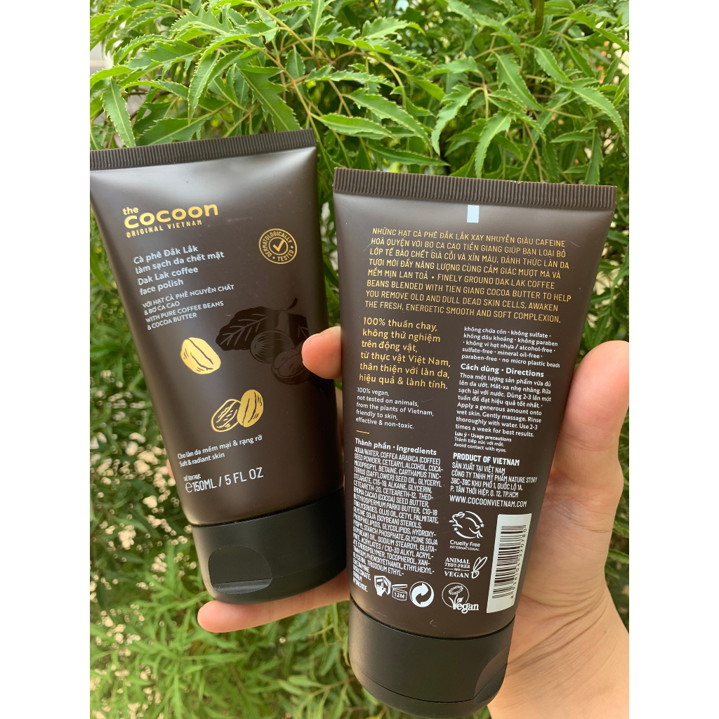 Cà Phê Đắk Lăk Làm Sạch Da Chết Mặt Coccon 150ml