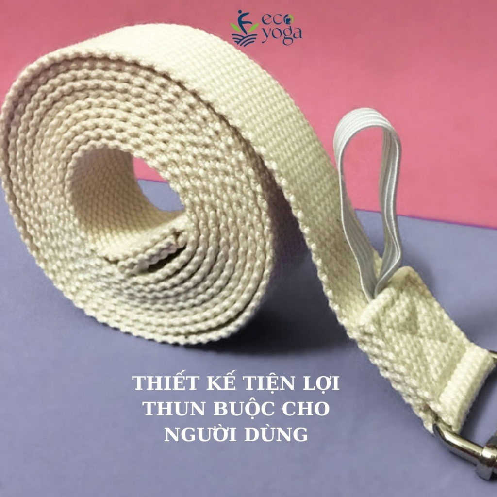 Dây đai Yoga cotton 2.5m rộng 3.8cm , dụng cụ hỗ trợ các bài tập yoga, thể thao, thể hình, gym