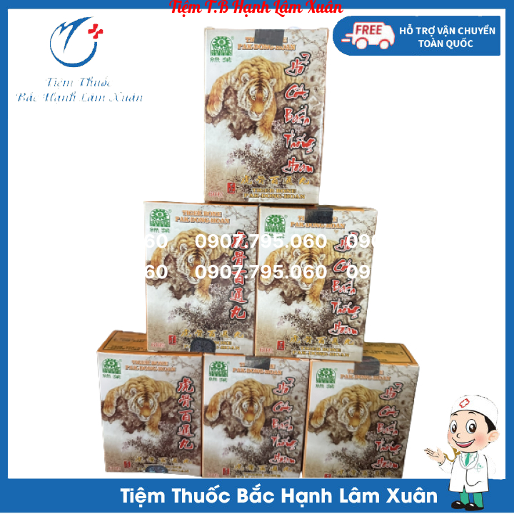 HỔ CỐT BÁCH THỐNG HOÀN SINGAPO Hỗ Trợ Bệnh Xương Khớp, Thoái Hóa Cột Sống, Gút Và Đau Nhức Gân Cơ Hộp 60 Viên