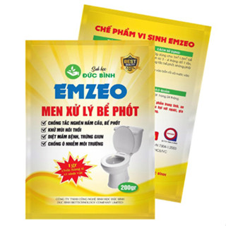 Men xử lý bể phốt Emzeo chống tắt nghẽn, khử mùi hôi bồn cầu (200g)