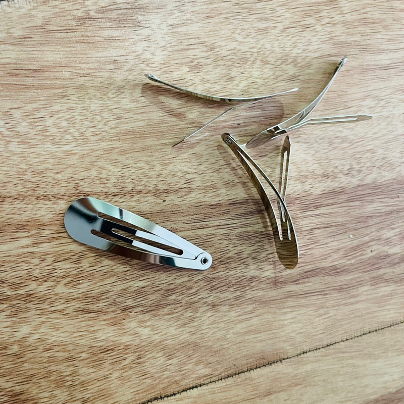 COMBO Phôi Kẹp Tóc Hình Giọt Nước, Kẹp Lá, Kẹp Tóc Len Làm Đồ Handmade