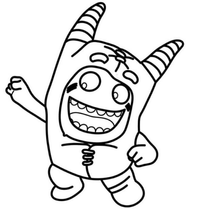 Oddbods - Set 10 Tờ Tranh Tô Màu A4 A5 Dành Cho Màu Sáp, Màu Chì - TRANH TÔ MÀU COLOR LAND