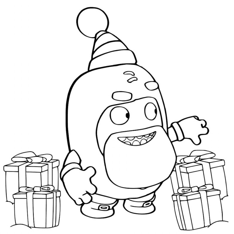 Oddbods - Set 10 Tờ Tranh Tô Màu A4 A5 Dành Cho Màu Sáp, Màu Chì - TRANH TÔ MÀU COLOR LAND