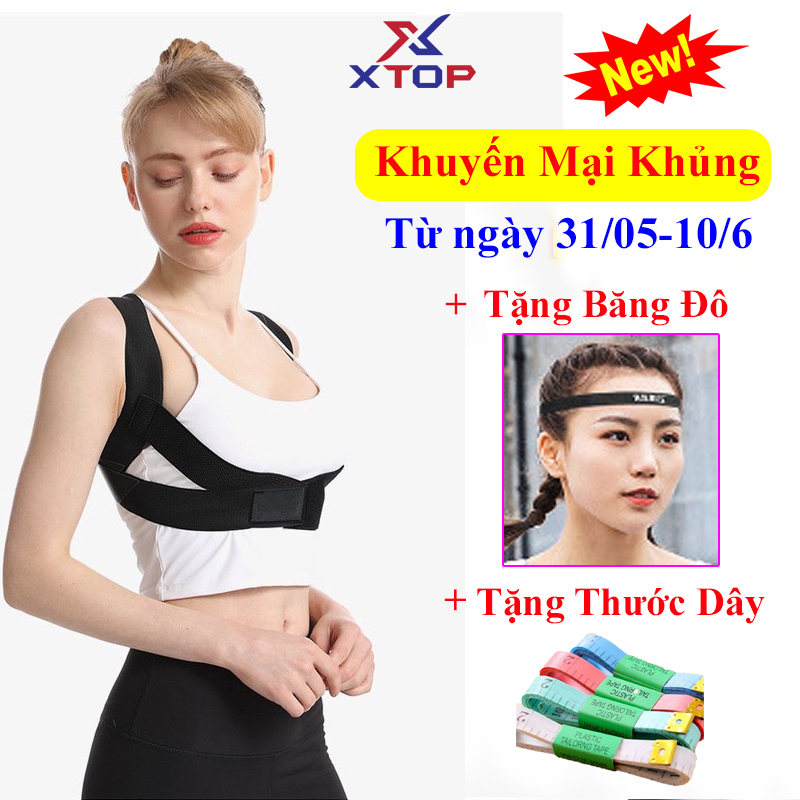 Đai bảo vệ vòng 1, Khắc phục gù lưng hiệu quả, đeo tập thể thao XTOP V01