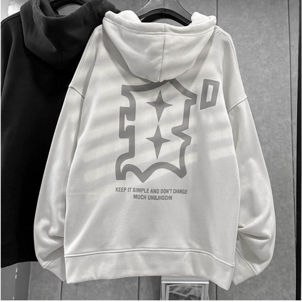 Áo Khoác Nỉ Cặp Nam Nữ Couple Siêu Xinh - FREESHIP- Áo Hoodie Có Dây Kéo Nón 2 Lớp Kiểu Rộng Unisex