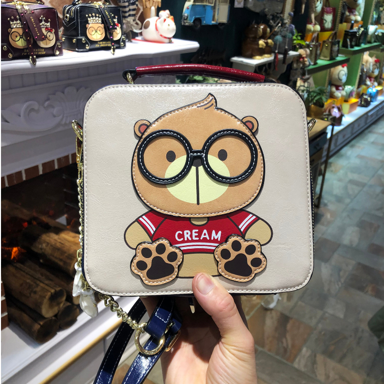 Túi Xách Đeo Chéo Nam Nữ Sammao & Cream Bear Chính Hãng C1048-2