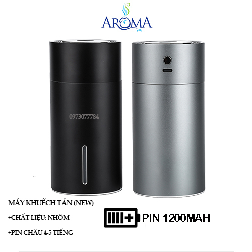 Hộp led tinh dầu xe sang làm thơm ô tô đèn7 màu, Máy phun sương tinh dầu xe hơi khử mùi, chống khô da