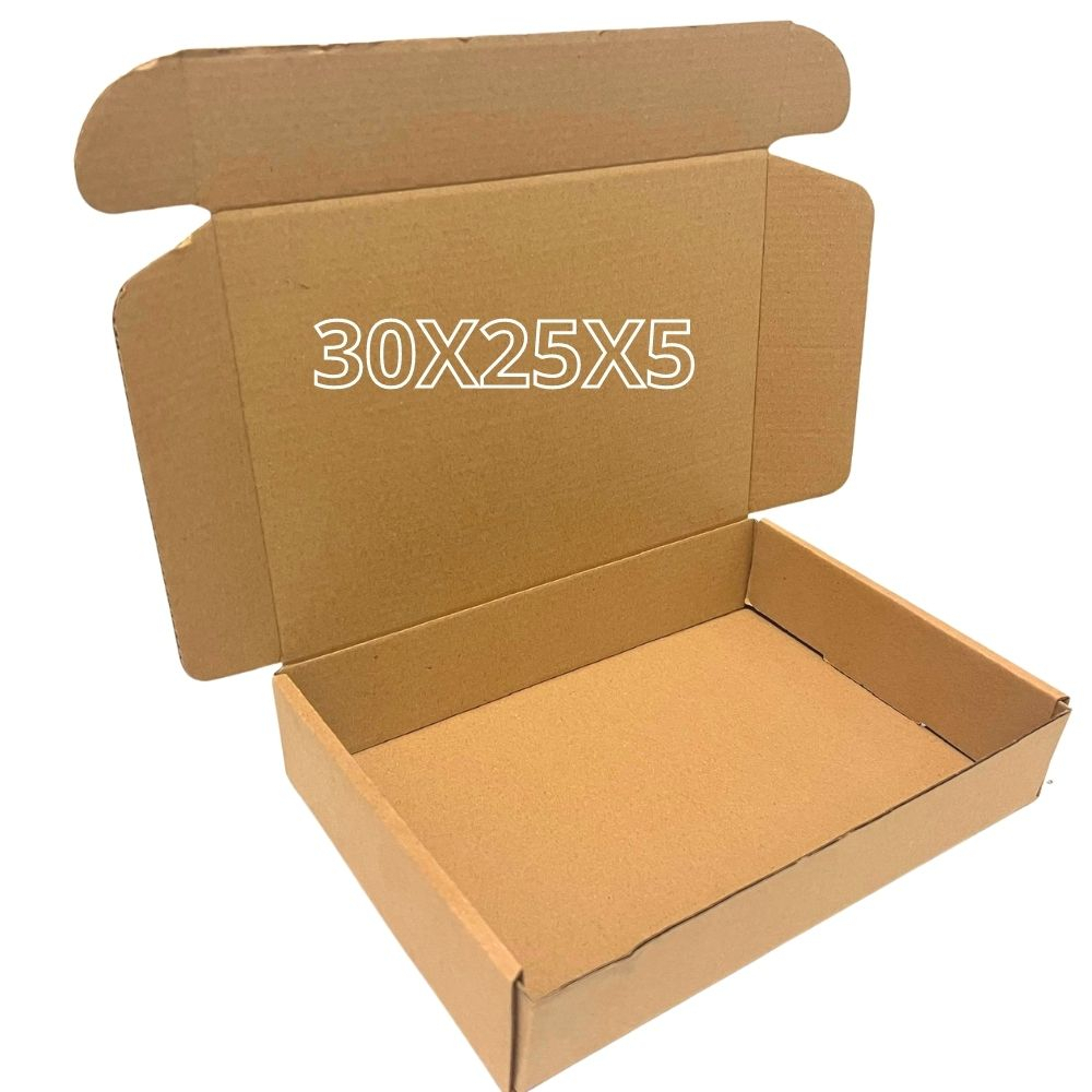 Hộp carton đóng gói hàng cho shop thời trang size 30x25x5 nắp gài - Mua 40 tặng 10 - sản xuất bởi SÀI GÒN CARTON