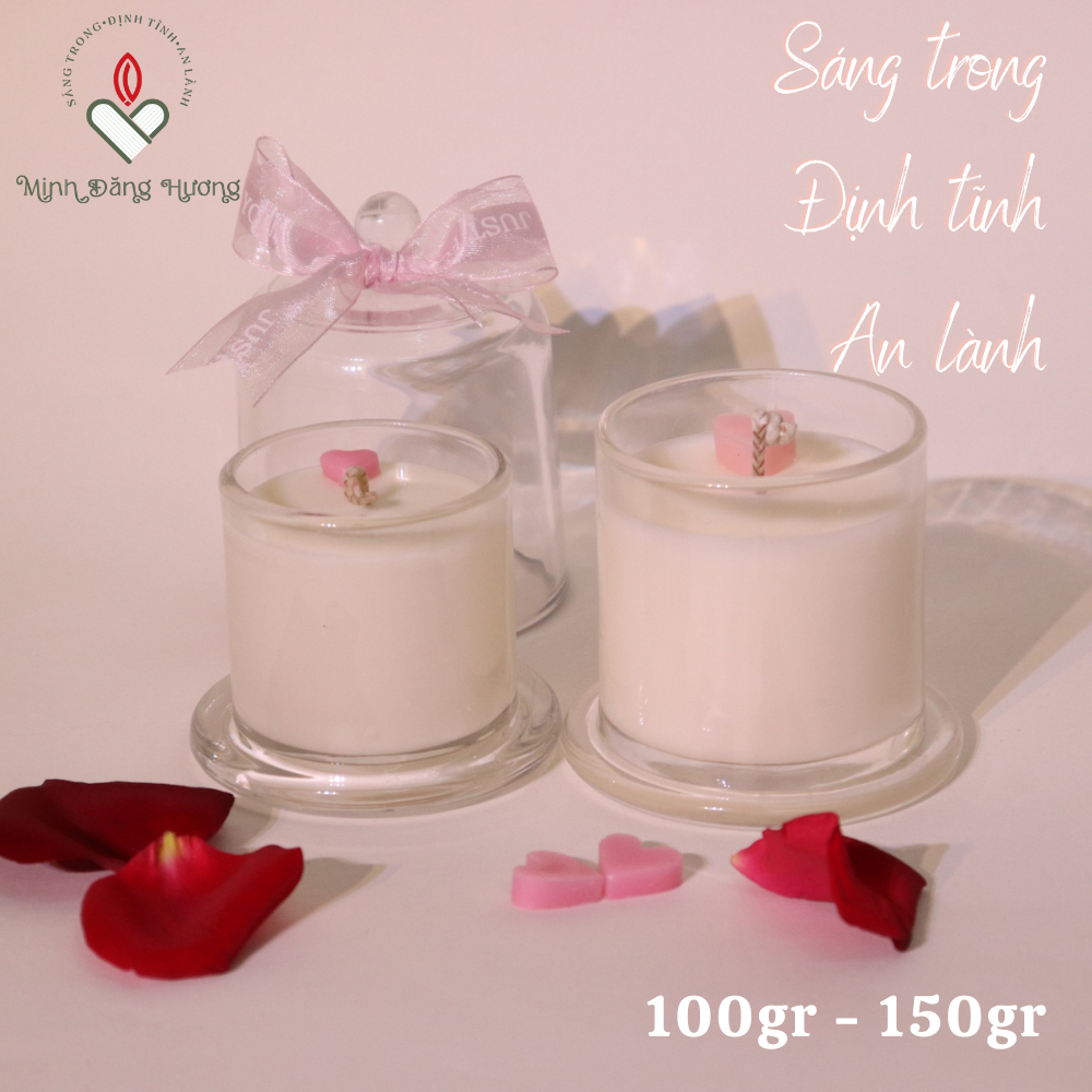 Nến Thơm Ly Chuông Minh Đăng Hương, Sáp Có Hương Ngọt Ngào, Dùng Làm Quà Cho Những Người Yêu Thương