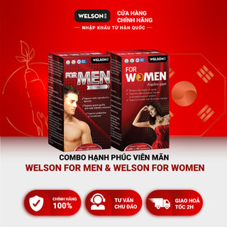 Combo hạnh phúc viên mãn Welson For Men và Welson For Women 2 hộp x 60 viên