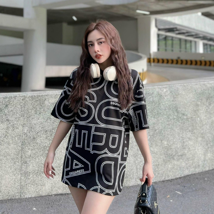 Áo Phông Nam Nữ DSQuareddd222_ Áo Thun Nam Nữ Bản In Tràn Thân Cao Cấp