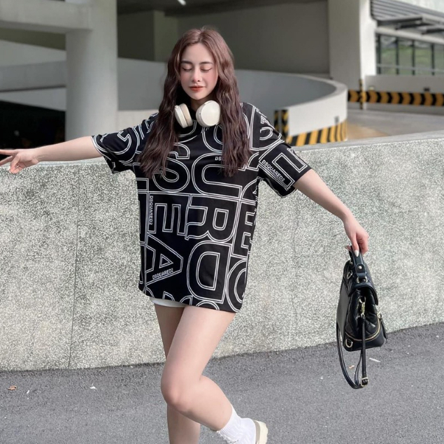 Áo Phông Nam Nữ DSQuareddd222_ Áo Thun Nam Nữ Bản In Tràn Thân Cao Cấp