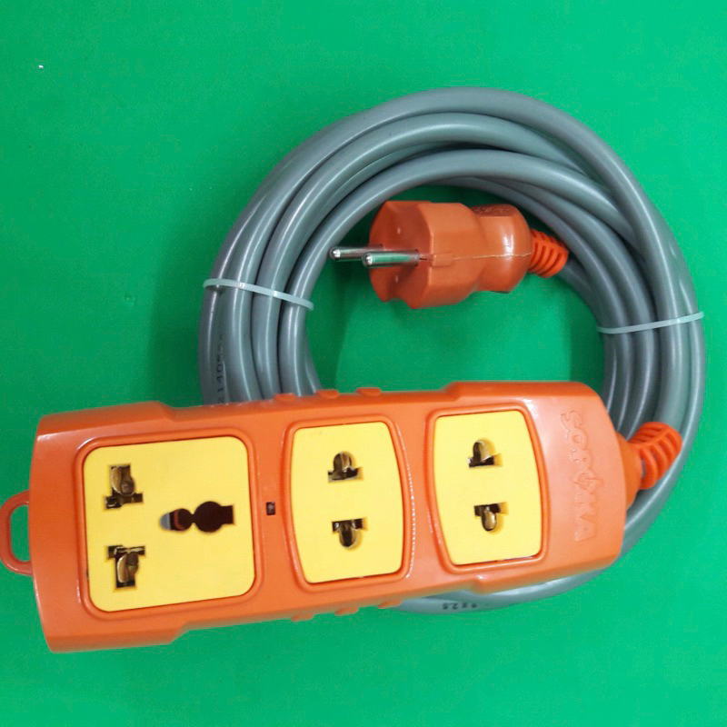 Ổ cắm điện chịu tải 6000W cao cấp đấu sẵn dây Daphaco 2x2.5 dài 3m, 5m, 10m