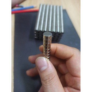 (XẢ KHO) 10 VIÊN NAM CHÂM TRẮNG PHI 10MM SIÊU MẠNH
