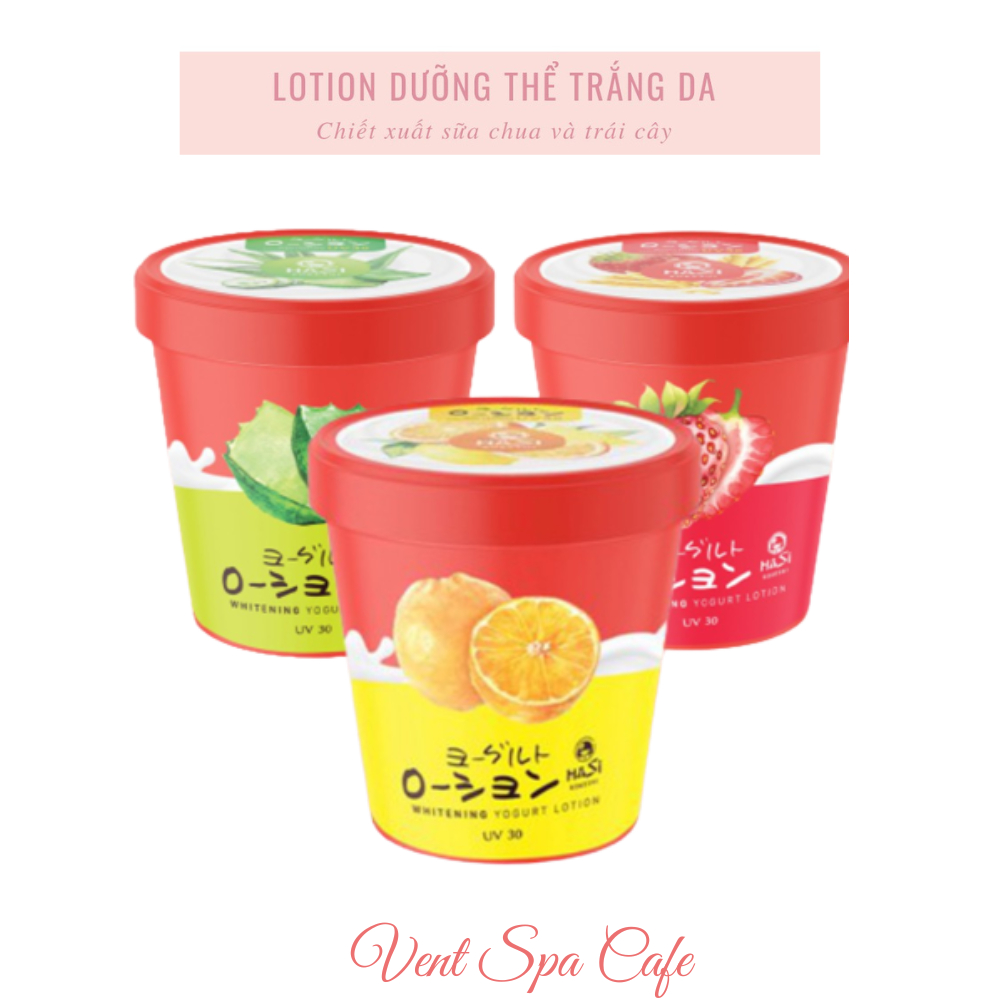 Lotion trái cây HASI YOGURT làm trắng da - Có sẵn