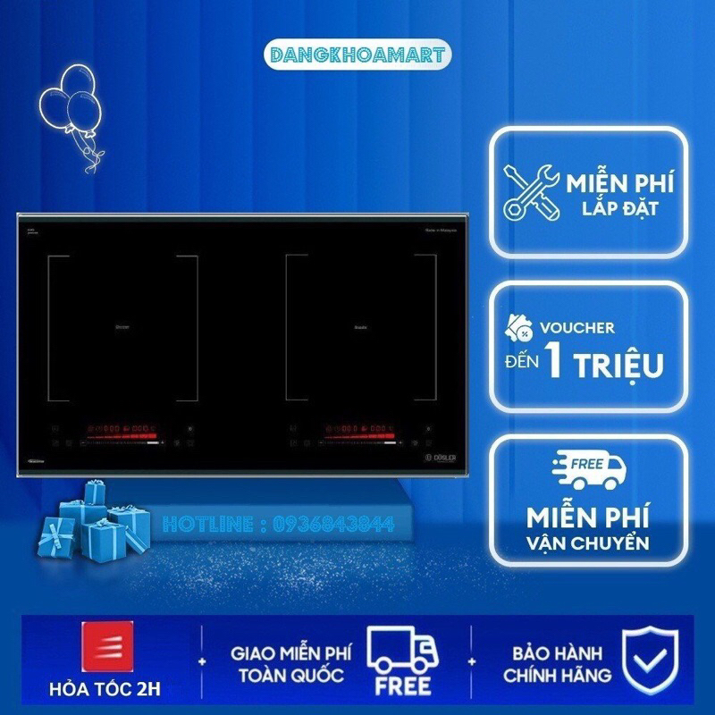 ( Tặng lứoi bọc quạt có hoặc ko tuỳ đợt )  Bếp từ Dusler DL-8802