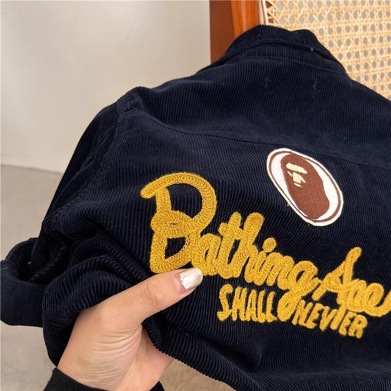 Áo Khoác Nhung Gân Thiết Kế Mới Năng Động Hoạ Tiết Thêu Thời Trang Mùa Xuân Thu Dành Cho Bé Trai 2022