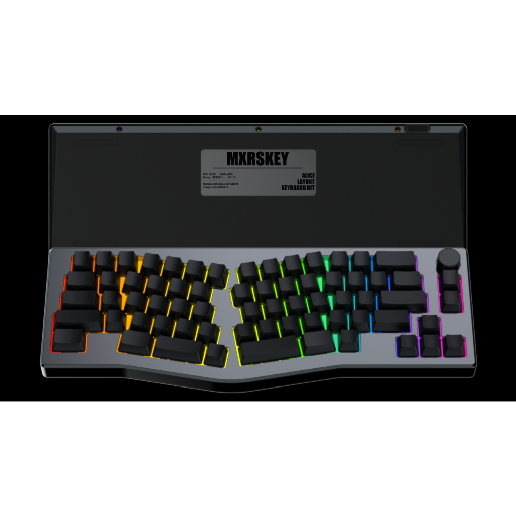 KIT Bàn phím cơ MXRSKEY ALICE | Case Nhôm | RGB | Mạch Xuôi | Hotswap