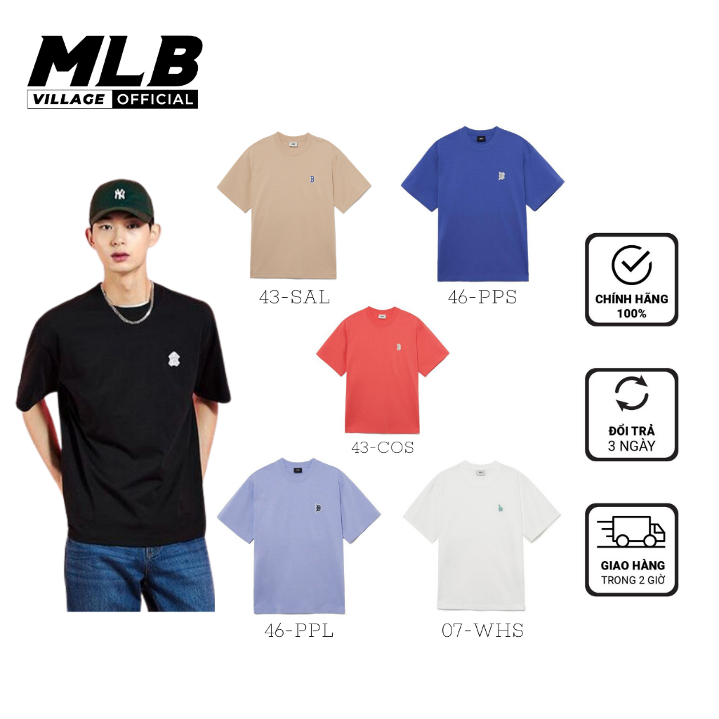 Áo Thun MLB Chính Hãng - Áo Phông MLB Nam Nữ Basic Small Logo T-Shirt 3ATSB0233