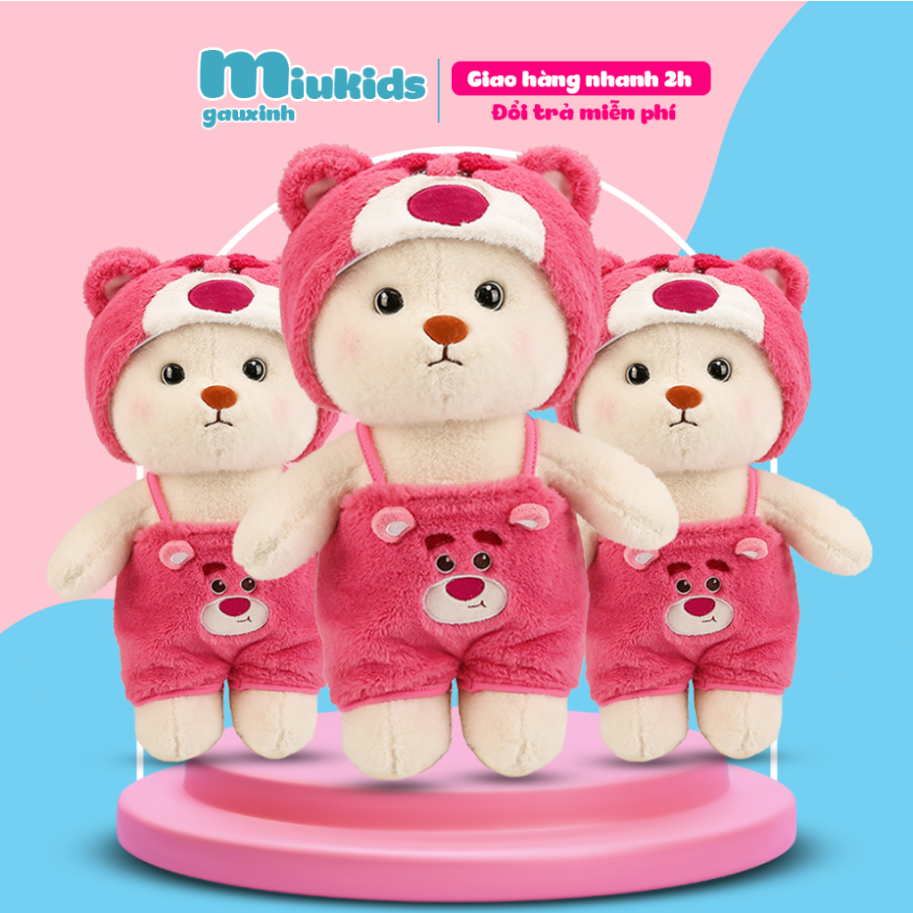 Gấu Bông Lena Cosplay Gấu Dâu Cao Cấp Miu Kids TH218