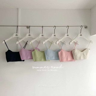   Ảnh thật  Áo bralette len hàng xuất Hàn chuẩn hãng INBYIN 