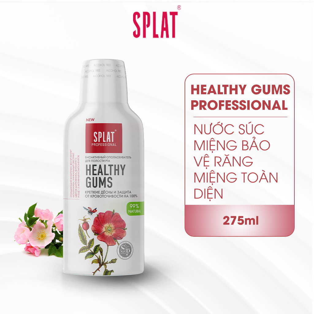 Nước Súc Miệng SPLAT Healthy Gums Professional series Thành Phần Tự Nhiên, Giúp Nướu Khỏe Mạnh, Giảm Mùi Hôi 275ml