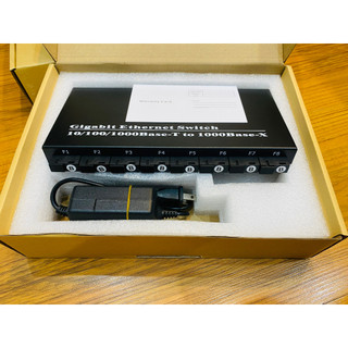Bộ chuyển đổi quang điện converter quang 2 cổng lan, 8 cổng quang sc tốc độ 10/100mbps, 1000mbps